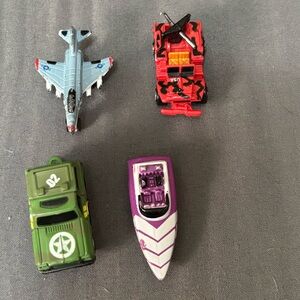 Lot Of 4 Vintage 1987 Galoob Micro Machines Vehicles In VVGUC!